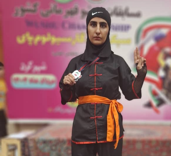 فریبا محمدی نایب قهرمان مسابقات ووشوی کشور شد