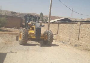 ساماندهی محوطه بیرونی آرامستان بهشت زهرای چهاربیشه با اجرای عملیات عمرانی