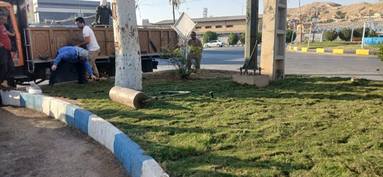 گام تازه شهرداری مسجدسلیمان در توسعه و زیباسازی فضای سبز شهری