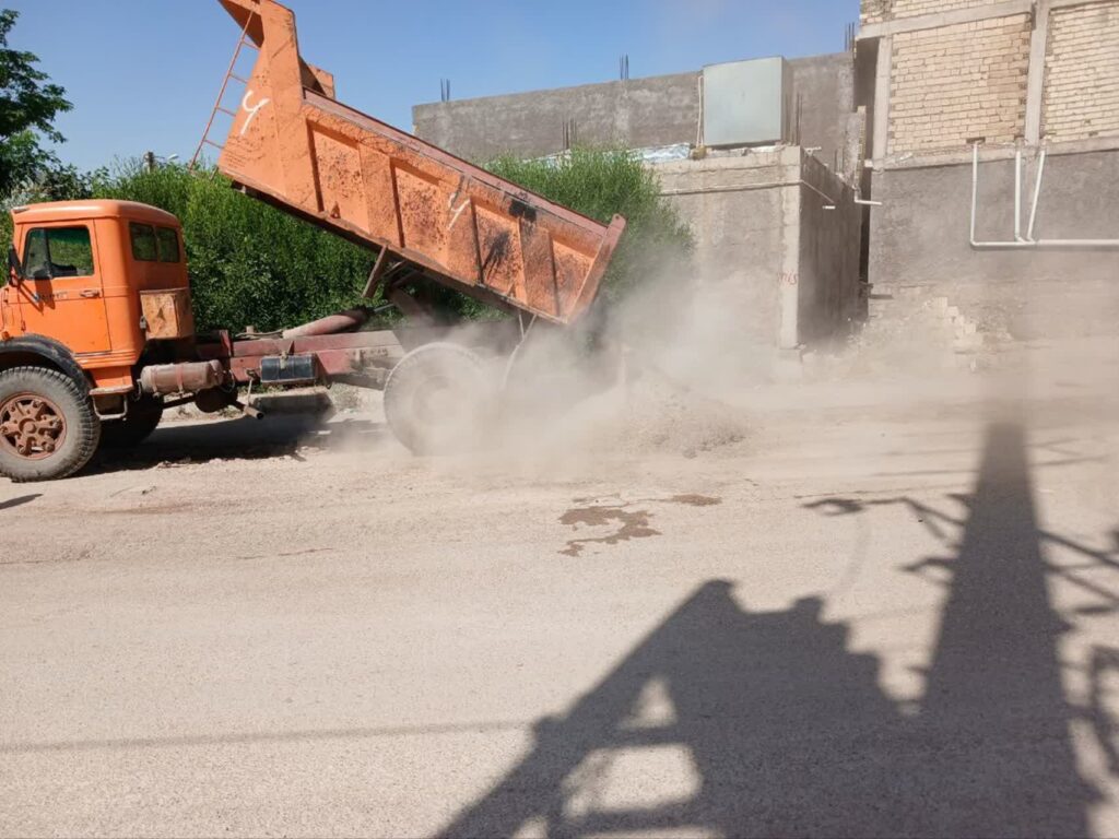 آغاز عملیات زیرسازی نوارهای حفاری در نقاط پرتردد مسجدسلیمان